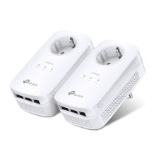 TP-Link Powerline AV1200 Starter Kit met 3 netwerkaansluitingen en stopcontact